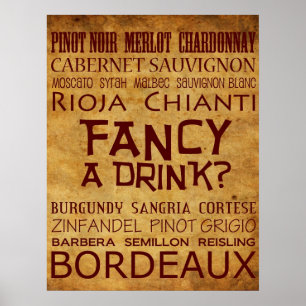 Cool Fancy a Drink? Poster! Poster