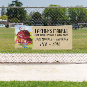 cool Farmers Market add text  Banner