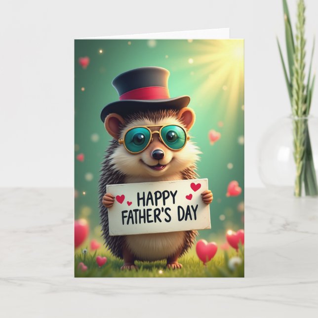 Cool Fathers Day Glasses Card (Front)