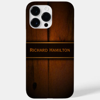 Cool Faux Baltic Pine Wood Manly Wooden Tough Case-Mate iPhone 14 Pro Max Case