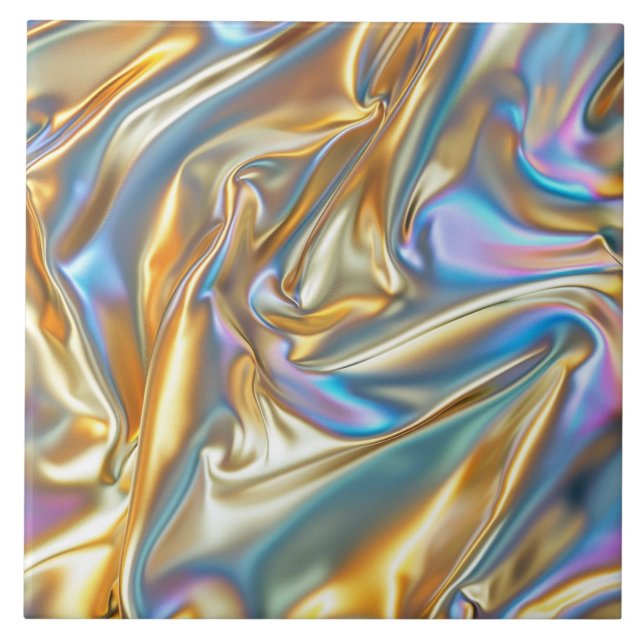 Cool faux foil pattern ceramic tile (Front)