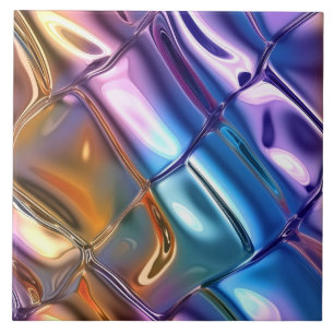 Cool faux foil pattern tile