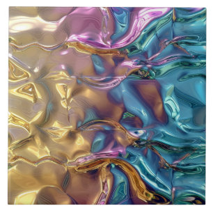 Cool faux foil pattern tile