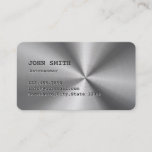 Cool Faux Stainless Steel Astronomer Business Card<br><div class="desc">Cool Faux Stainless Steel Astronomer Business Card.</div>
