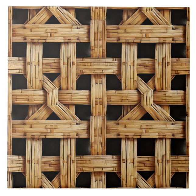 Cool faux weave pattern tile (Front)
