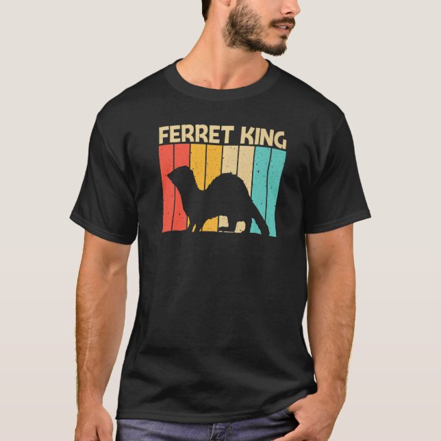 Cool Ferret For Men Boys Dad Ferret  Pet Animal T-Shirt (Front)