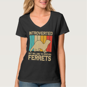 Cool Ferret For Men Women Animal Ferret Owner Rod T-Shirt