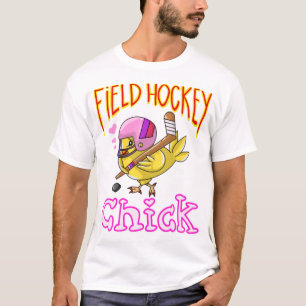 Cool Field Hockey Chick Funny Chicken Sport T-Shirt