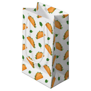 Cool fiesta tiled party taco  small gift bag
