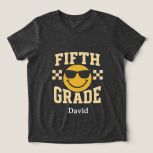 Cool Fifth Grade Smile Design Tri-Blend Shirt