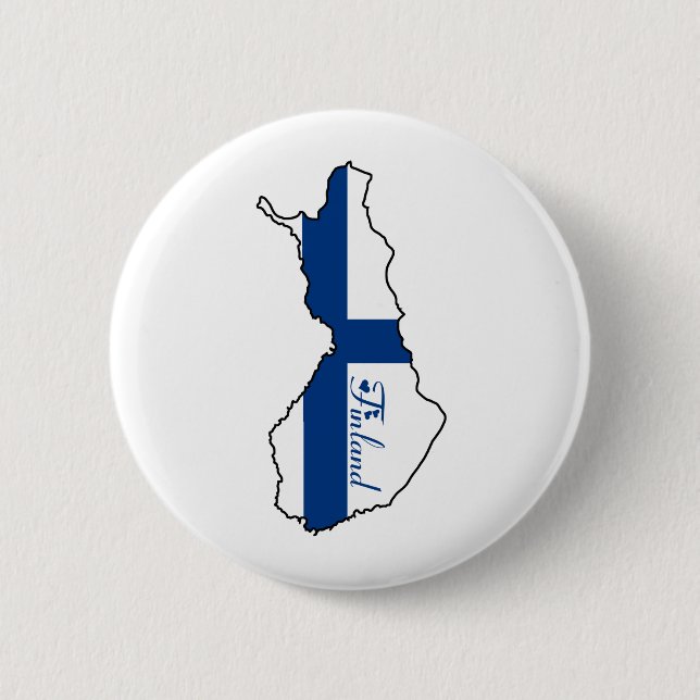 Cool Finland 6 Cm Round Badge (Front)
