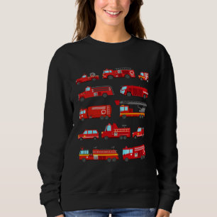 Cool Fire Truck Fire Engine heavy rescue vehicles Sweatshirt