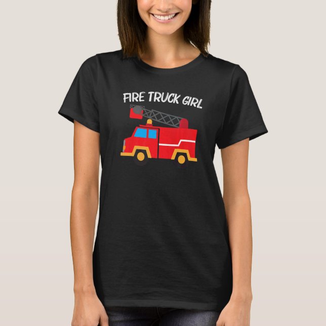 Cool Fire Truck For Girls Kids Firetruck Firefight T-Shirt (Front)