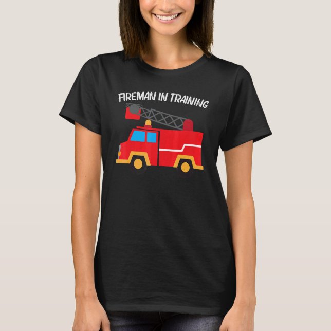 Cool Fire Truck For Men Women Kids Firetruck Firef T-Shirt (Front)