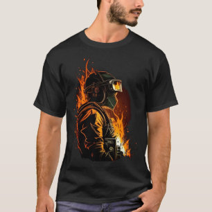 Cool Fire Welder Worker T-Shirt