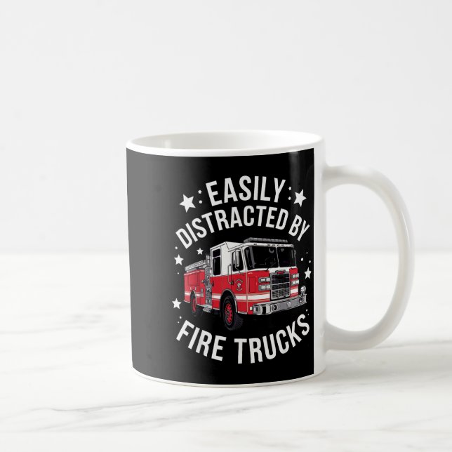 Cool Firefighter Design For Men Women Firemen Fire Coffee Mug (Right)