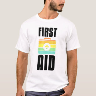 Cool First Aid Suit Vintage Artwork Red Cross Acti T-Shirt