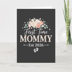 Cool First Time Mum Est 2026 New Mummy Gift Idea Card