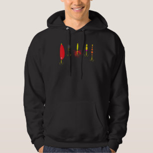 Cool Fishing Fishing Hook Bait Fish Hoodie