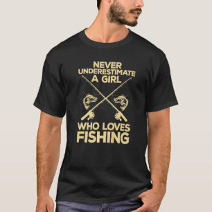 Cool Fishing For Women Girls Fisherman Fish Lure S T-Shirt