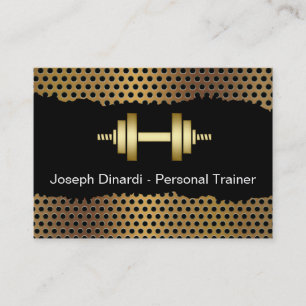 Cool Fitness Trainer Business Cards