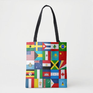Cool Flags Of The World Fashion Tote Bag