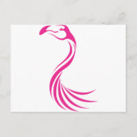 Cool Flamingo Greater Swish Logo Icon Style