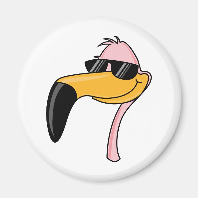Cool Flamingo Magnet (Front)