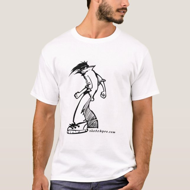 Cool Flash boy Sketch T-Shirt (Front)