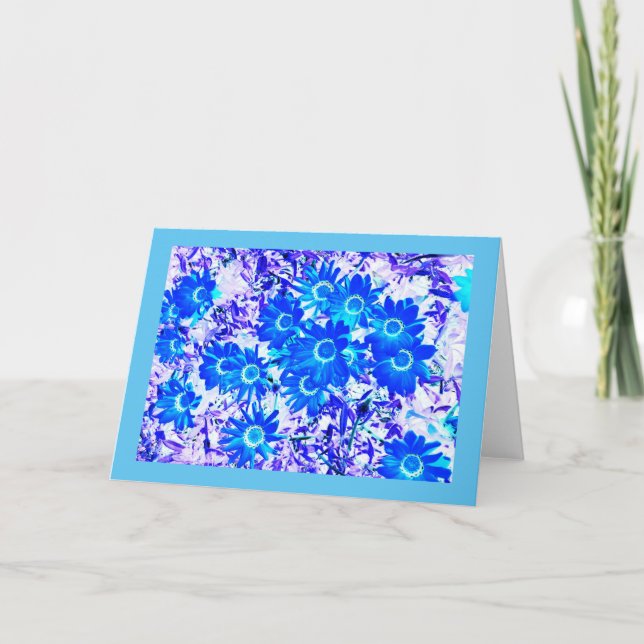 Cool floral look holiday card (Front)