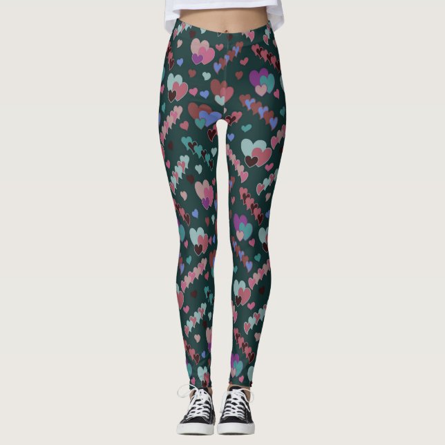Cool Floral Pattern Leggings (Front)