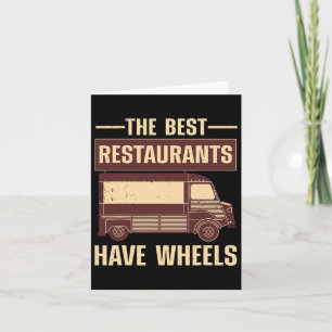 Cool Food Truck For Men Women Culinary Chef Pizza  Card