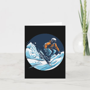 Cool For Snowboard And Ski Lover In The White Moun Card