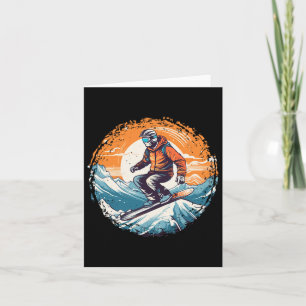 Cool For Snowboard And Ski Lover In The White Moun Card