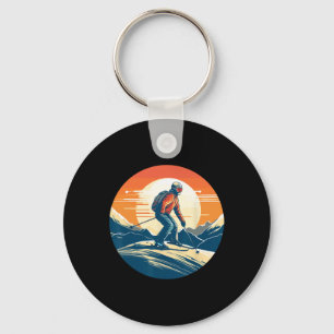 Cool For Snowboard And Ski Lover In The White Moun Key Ring