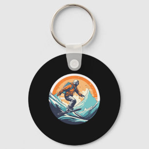 Cool For Snowboard And Ski Lover In The White Moun Key Ring