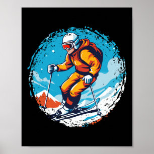 Cool For Snowboard And Ski Lover In The White Moun Poster