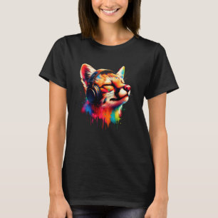 Cool Fossa Headphone Music Art Christmas Birthday T-Shirt