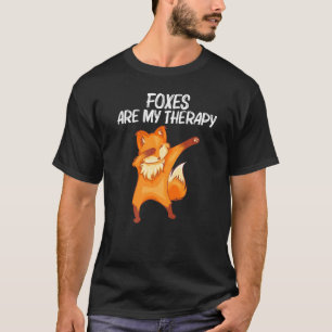Cool Fox Art For Men Women Dabbing Red Arctic Swif T-Shirt
