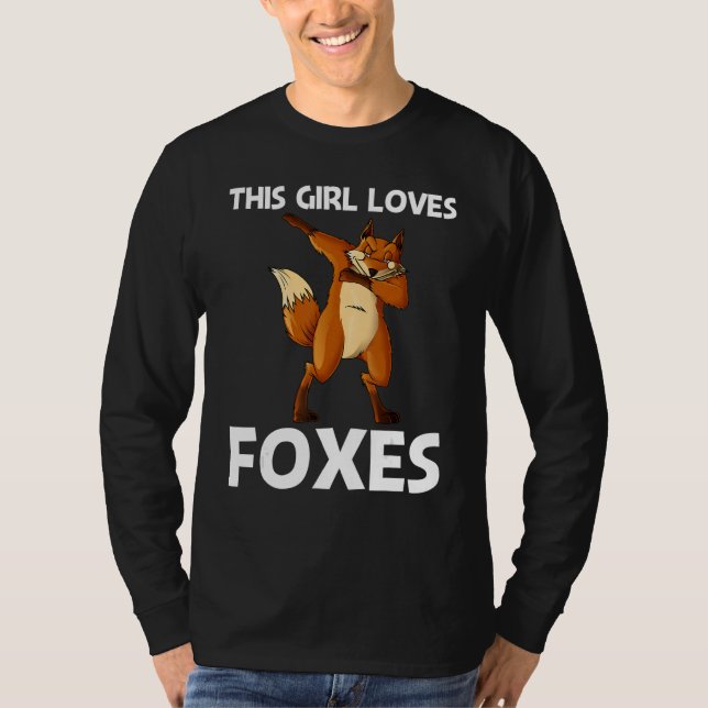 Cool Fox For Girls Mum Omnivorous Mammal Animal T-Shirt (Front)