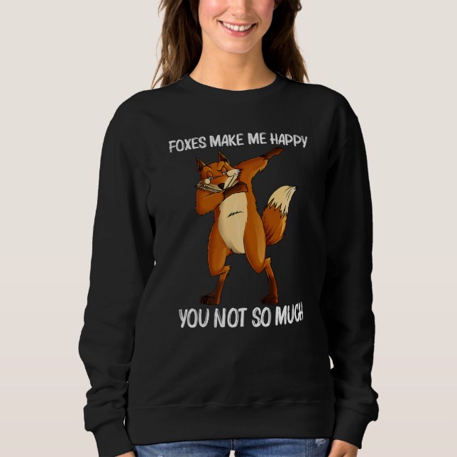 Cool Fox For Men Women Omnivorous Mammal Animal Sweatshirt (Front)