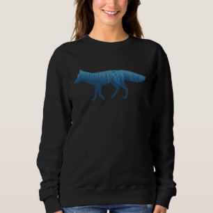 cool fox forest trees foxes silhouette wild a sweatshirt