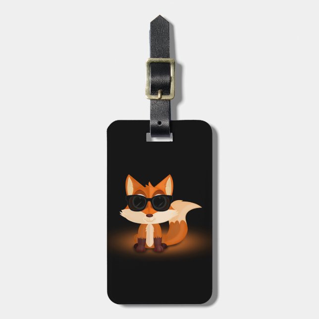 Cool Fox   Luggage Tag (Front Vertical)