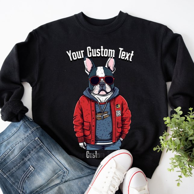 Cool French Bulldog Animal Fashion Sweatshirt (Creator Uploaded)