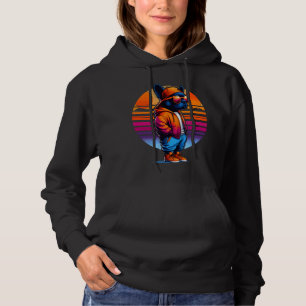 Cool French Bulldog Dog Modern Urban Style Sunset Hoodie