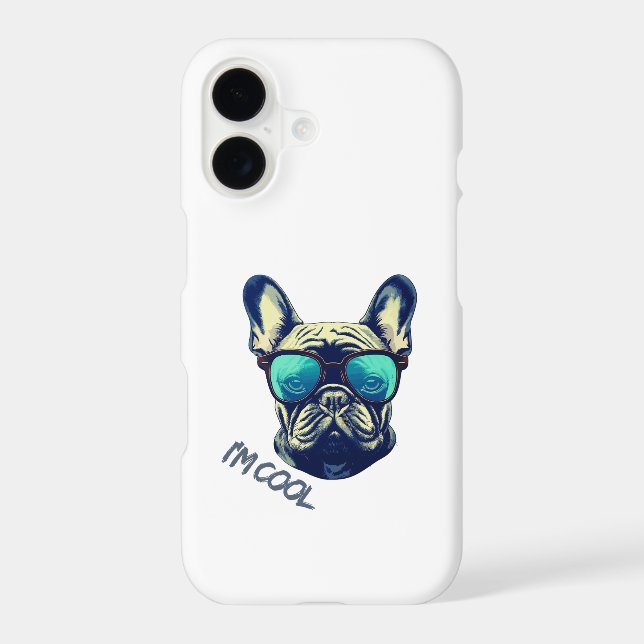 Cool French Bulldog in Sunglasses (Back)