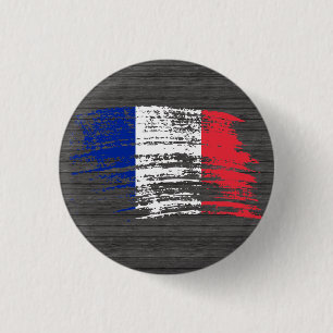Cool French flag design 3 Cm Round Badge