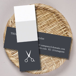 Cool Fresh Blue White Stripes Hair Stylist Mini Business Card