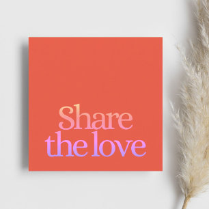 Cool Fresh Orange Pink Bold Referral Card