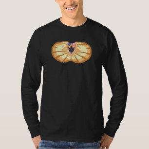 Cool Frilled Neck Lizard Wearing Usa Flag Sunglass T-Shirt